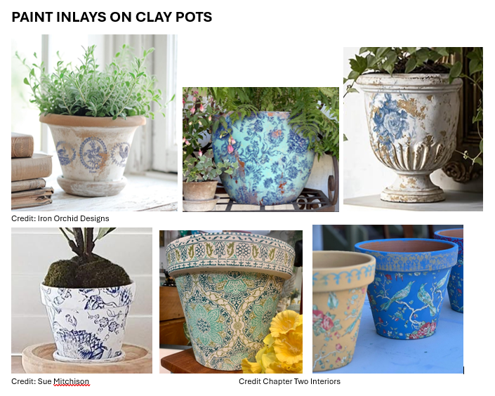 Paint Inlays on Clay Pots! - Friday, March 21st  3:30 - 6:30 pm