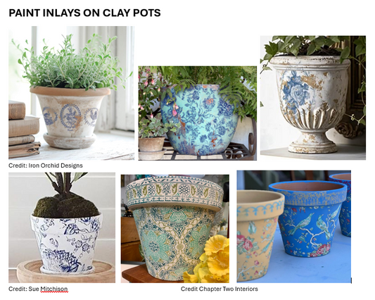 Paint Inlays on Clay Pots! - Friday, March 21st  3:30 - 6:30 pm